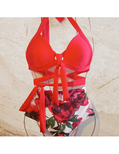 Costum baie EMA Floral Rose