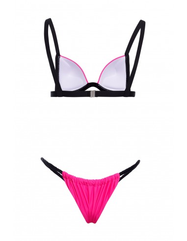 TEA CURLY BIKINI  PINK NEON