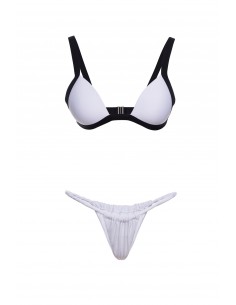 TEA CURLY BIKINI  WHITE