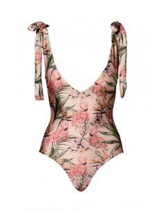 One piece swimsuit bow one...