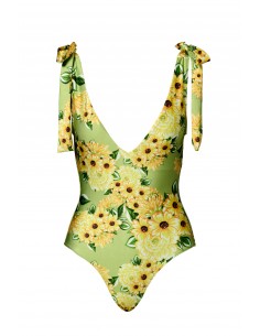 One piece swimsuit bow one...