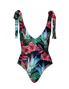 One piece swimsuit bow one...